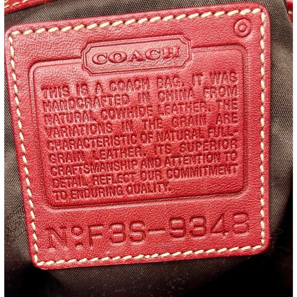 Vintage Coach 9348 Leather Rugby Stripe Tote Bag & Skinny Wristlet - Picture 14 of 15